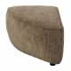 Pouf Angle Gauche Hunter Zuiver Élément Canapé Modulable Assises de Salon en Tissu Côtelé 4 Coloris 38x60x100cm