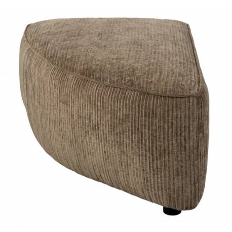Pouf Angle Gauche Hunter Zuiver Élément Canapé Modulable Assises de Salon en Tissu Côtelé 4 Coloris 38x60x100cm