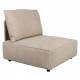 Fauteuil 1,5 Place Hunter Zuiver Élément Canapé Modulable Assises de Salon Avec Dossier en Tissu Côtelé 4 Coloris 87x99x100cm