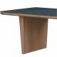 Table de Repas Dabo Athezza Table à Manger en Bois et Pierre Naturelle 76x100x240cm