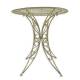 Salon de Jardin 2 Personnes Papillon Salon de Thé Bistrot 1 Table 2 Chaises Pliables en Fer Vert Antique