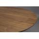 Table de Repas Barlet Ø120 Dutchbone Table de Salle à Manger Ronde en Bois Placage Noyer 75x120x120cm