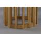 Table de Repas Barlet Ø120 Dutchbone Table de Salle à Manger Ronde en Bois Placage Chêne Clair 75x120x120cm