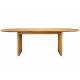 Table de Repas Barlet Ovale Dutchbone Table de Salle à Manger Extensible en Bois Placage Chêne Clair 75x90x200-240cm