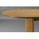 Table de Repas Barlet Ovale Dutchbone Table de Salle à Manger Extensible en Bois Placage Chêne Clair 75x90x200-240cm