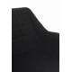 Lot de 2 Fauteuils Pivotants Doulton Vintage Noir Zuiver Sièges Assises de Table en Tissu Bouclé et Métal 61x67x80cm