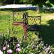 Banc Conversation Confident Causeuse Banquette en S en Métal Marron 53x85x105cm