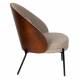 Fauteuil Rodin Dutchbone Assises de Salon Bois et Tissu Siège Ambiance Seventies 72x77,5x82cm