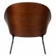 Fauteuil Rodin Dutchbone Assises de Salon Bois et Tissu Siège Ambiance Seventies 72x77,5x82cm