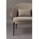 Fauteuil Rodin Dutchbone Assises de Salon Bois et Tissu Siège Ambiance Seventies 72x77,5x82cm