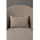 Fauteuil Rodin Dutchbone Assises de Salon Bois et Tissu Siège Ambiance Seventies 72x77,5x82cm