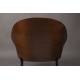 Fauteuil Rodin Dutchbone Assises de Salon Bois et Tissu Siège Ambiance Seventies 72x77,5x82cm
