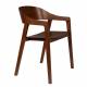 Lot de 2 Chaises Westlake Dutchbone Assises de Table Fauteuils Chêne Finition Brun Foncé 52x58x76cm