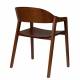 Lot de 2 Chaises Westlake Dutchbone Assises de Table Fauteuils Chêne Finition Brun Foncé 52x58x76cm