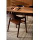 Lot de 2 Chaises Westlake Dutchbone Assises de Table Fauteuils Chêne Finition Brun Foncé 52x58x76cm