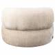 Fauteuil Tilbury Dutchbone Chauffeuse Tissu Beige Assise de Salon Ronde 73x100x100cm