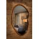 Miroir Ashley Noyer Dutchbone Glace Murale Pose Verticale ou Horizontale en Manguier Marron 5x73x100cm