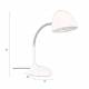 Lampe de Table Janna Dutchbone Luminaire Electrique Articulé Lampe sur Pied en Métal Epoxy Beige 15x23x51cm