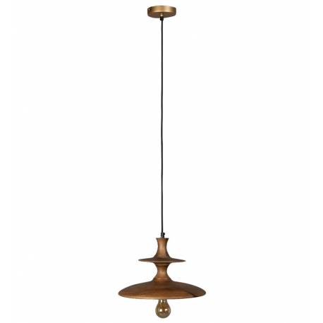 Suspension Cath S Noyer Dutchbone Lustre Luminaire Minimaliste en Manguier 22x34x34cm