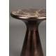 Bout de Canapé Mount M Dutchbone Guéridon en Aluminium Recyclé et Marbre Sellette Cuivrée 32,5x32,5x45cm