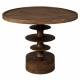 Table Basse Cath Dutchbone Guéridon en Bois de Manguier Sellette Ronde en Bois Couleur Noyer 50x66x66cm