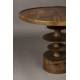 Table Basse Cath Dutchbone Guéridon en Bois de Manguier Sellette Ronde en Bois Couleur Noyer 50x66x66cm