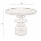 Table Basse Cath Dutchbone Guéridon en Bois de Manguier Sellette Ronde en Bois Couleur Noyer 50x66x66cm