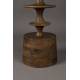 Guéridon Cath Dutchbone Sellette en Bois de Manguier Table d’Appoint Ronde en Bois Couleur Noyer 46x46x58cm