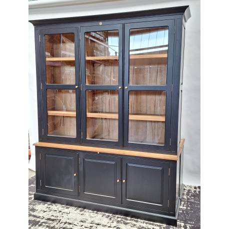 Buffet Deux Corps Vaisselier Flamant Bois – Hauteur 2,40m, 3 étagères