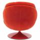 Fauteuil Memento POP Rouge Marque Athezza Loveuse Pivotante Pied Acier Rouge 81x83x86cm