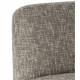 Fauteuil Oslo Athezza Assise de Salon Bois et Tissu Gris Chiné Chauffeuse Seventies 65x74x77cm