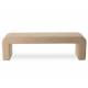 Banc Lhassa Athezza Banquette Tissu Beige Bout de Lit Design 47x49x161cm