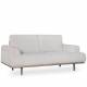 Canapé Nova Athezza Fauteuil 2 Places Tissu Blanc Sofa Contemporain 88x94x178cm