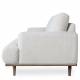 Canapé Nova Athezza Fauteuil 2 Places Tissu Blanc Sofa Contemporain 88x94x178cm