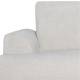 Canapé Nova Athezza Fauteuil 2 Places Tissu Blanc Sofa Contemporain 88x94x178cm
