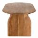 Table de Repas Nerja Athezza Table à Manger Manguier Ovale Plateau 6/8 Personnes Couleur Bois Naturel 76x100x200cm
