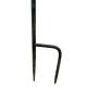 Bain Oiseau Fleur Coupelle à Oiseau Bénitier sur Pic Fonte et Acier Patiné Vert Tuteur 14,5x17,5x87cm