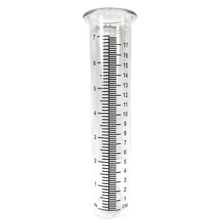 Grand Tube en Verre pour Pluviomètre Verrerie Verrine Gradué avec Mesure en CM 5,7x5,7x22cm