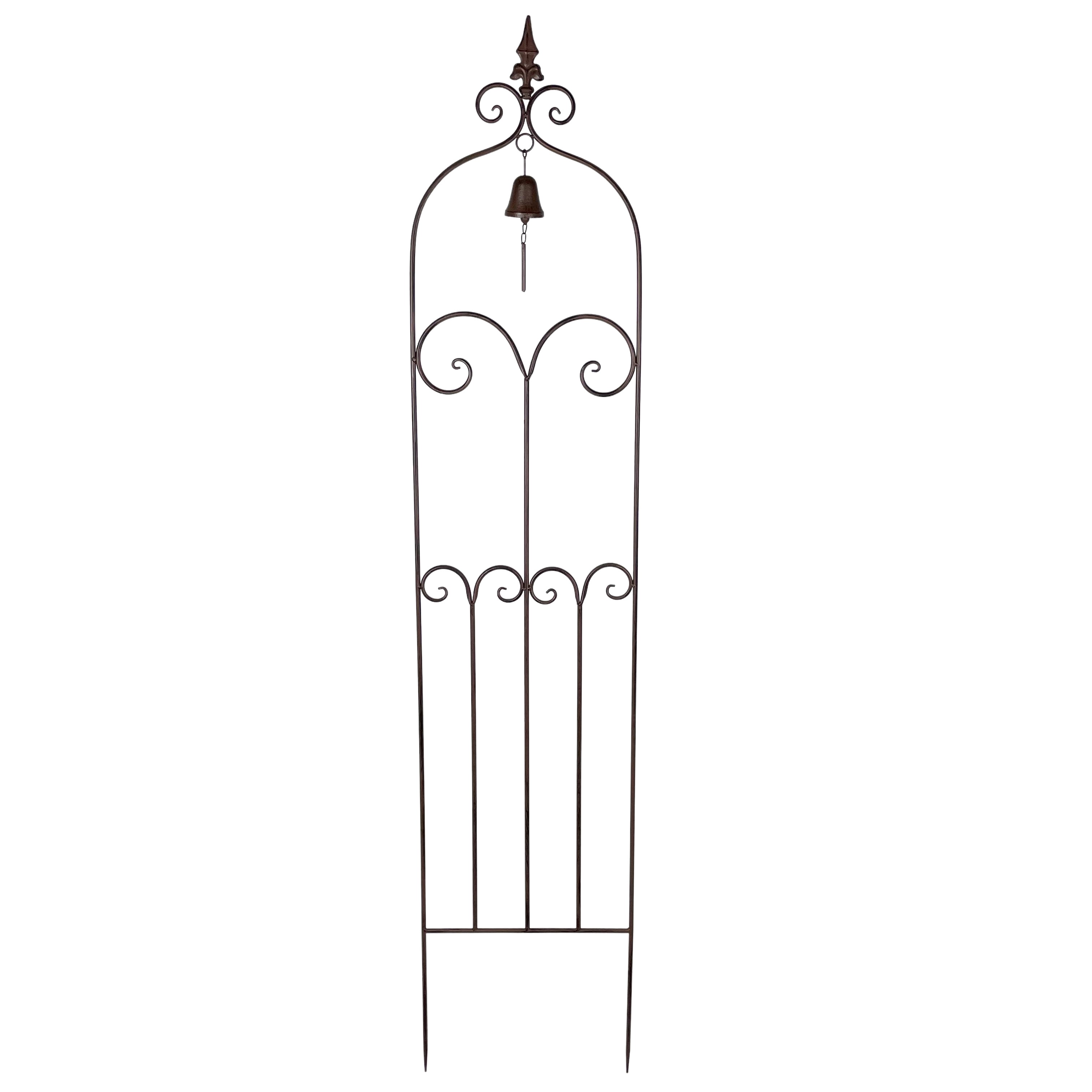 Treillis/Grille Décorative Pour Jardin En Fer Rouillé | Motif Oiseaux | 160 Cm De Haut | Tuteur Pour Plantes Grimpantes - 3