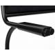 Duo de Chaises Alba Zuiver Lot de Deux Fauteuils de Table Métal et Tissu Assises Full black Design 53,5x56,8x82,5cm