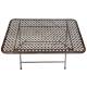 Table Basse Auguste Table Rectangulaire en Fer Guéridon Extérieur Patiné Marron 55,5x60x100cm