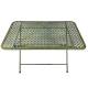 Table Basse Auguste Table Rectangulaire en Fer Guéridon Extérieur Patiné Vert 55,5x60x100cm
