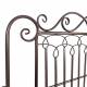 Banc Anatole Métal Patiné Marron Banquette de Jardin 2 Places Assise Extérieure 62x95x114cm