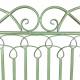 Banc Anatole Métal Patiné Vert Banquette de Jardin 2 Places Assise Extérieure 62x95x114cm