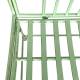 Banc Anatole Métal Patiné Vert Banquette de Jardin 2 Places Assise Extérieure 62x95x114cm