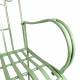 Banc Anatole Métal Patiné Vert Banquette de Jardin 2 Places Assise Extérieure 62x95x114cm