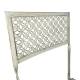 Chaise de Jardin Auguste Siège Assise Pliable d'Extérieur en Métal Blanc 39,5x48x91cm