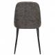 Lot de 2 Chaises de Table Alana Woody Duo d’Assises de Repas Métal et Simili Anthracite Fauteuils Design 47x54x85cm