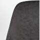Lot de 2 Chaises de Table Alana Woody Duo d’Assises de Repas Métal et Simili Anthracite Fauteuils Design 47x54x85cm