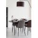 Lot de 2 Chaises de Table Alana Woody Duo d’Assises de Repas Métal et Simili Anthracite Fauteuils Design 47x54x85cm